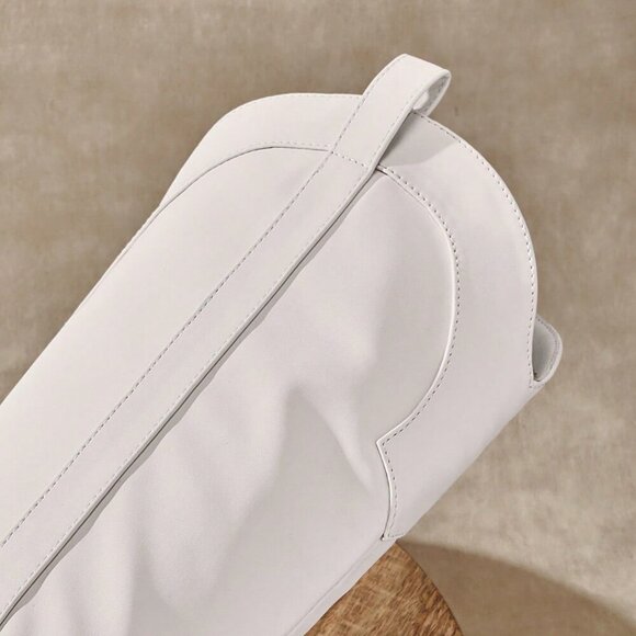 White Casual Women's Block Heel Snip Toe Tall Western Boots - Picture 7 of 7